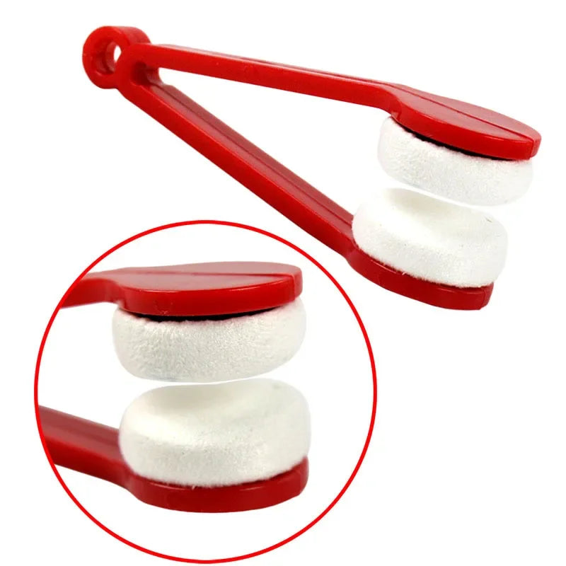 New Creative Two-side Glasses Brush Soft Microfiber Glasses Cleaner