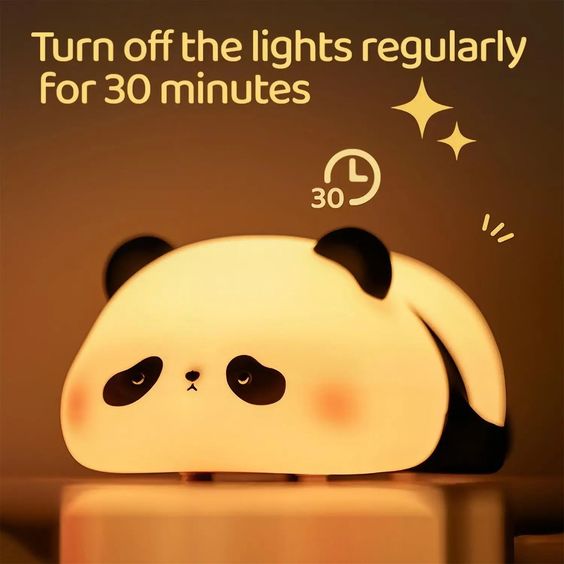 Cute Silicone Panda Night Lamp – Rechargable Night Lamp